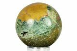 Polished Ocean Jasper Sphere - Madagascar #283704-1